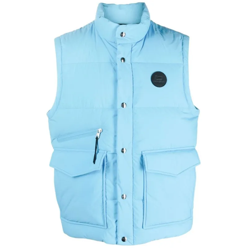 Woolrich Blue Polyester Men Vest sold by Siebentaschen
