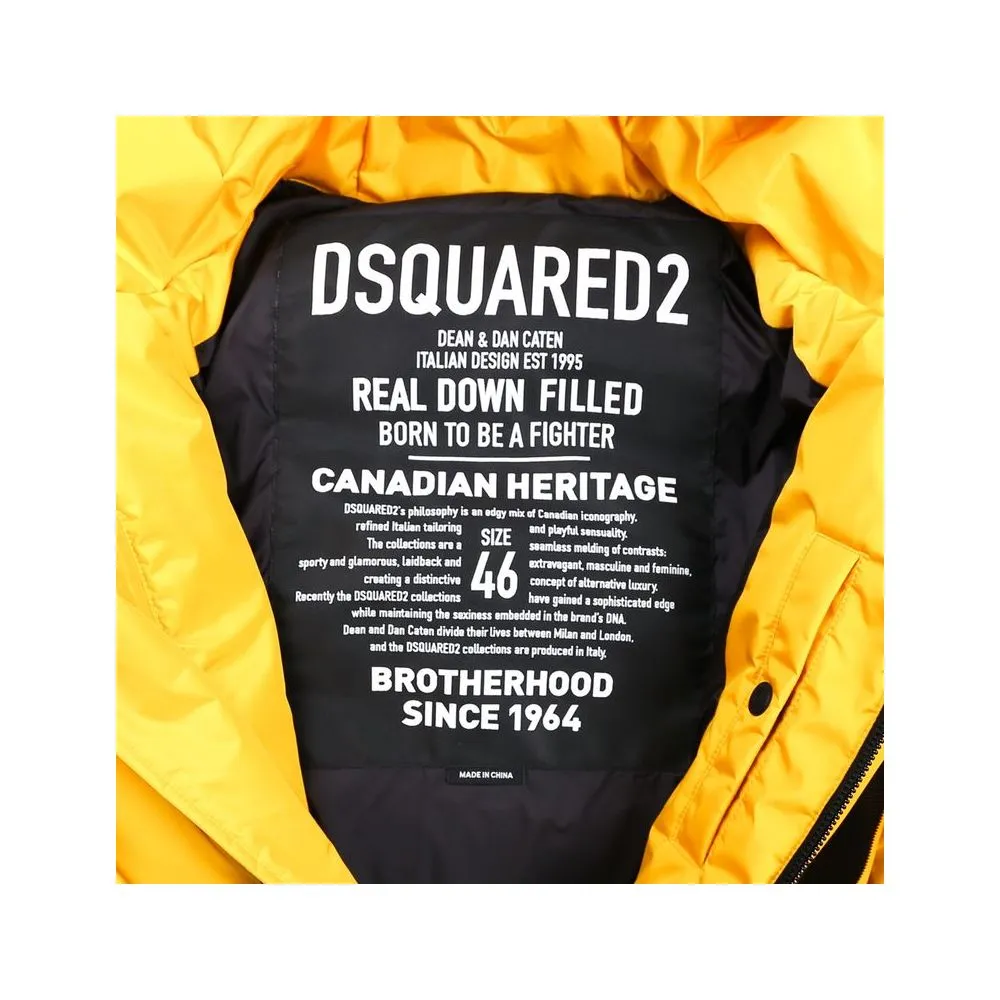 Dsquared² Yellow Nylon Men Jacket sold by Siebentaschen product image thumbnail 5