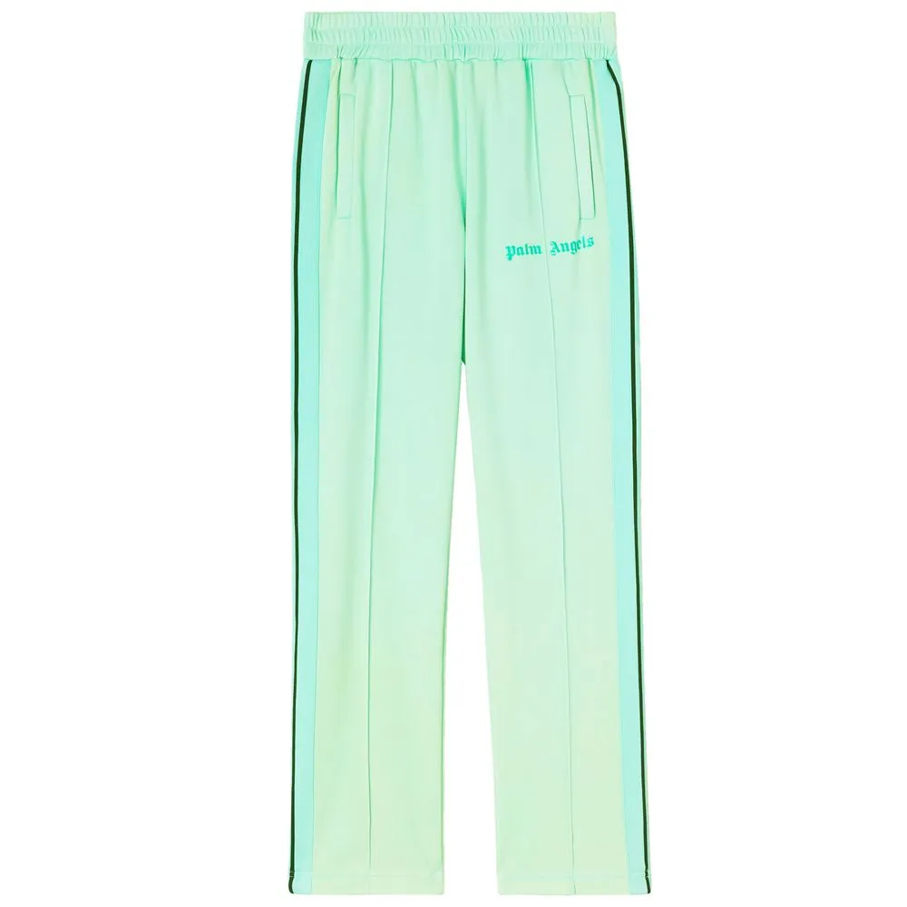 Palm Angels Green Nylon Men Pant sold by Siebentaschen
