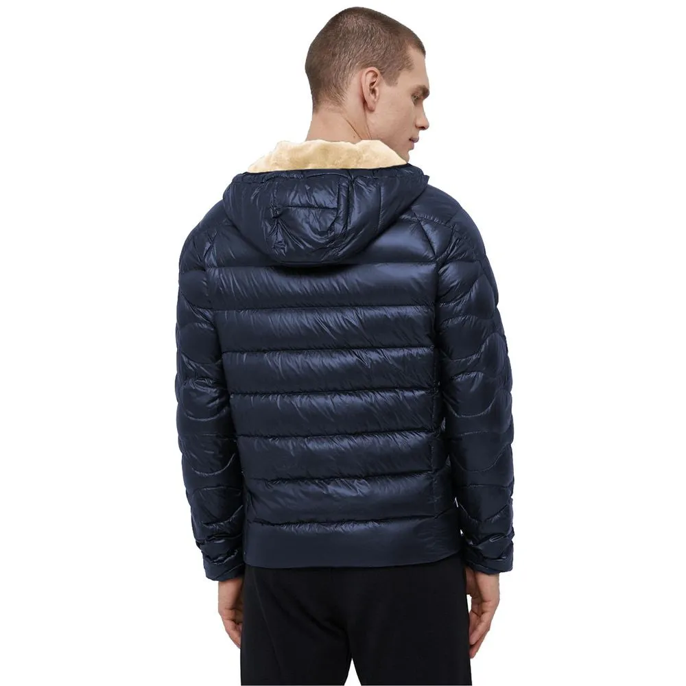 Refrigiwear Blue Nylon Men Jacket with Slim Fit and Feather Padding sold by Siebentaschen product image thumbnail 2