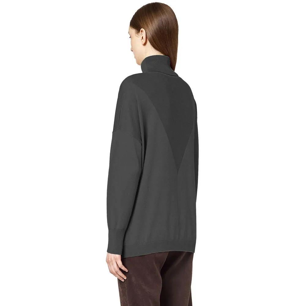 Alpha Studio Gray Silk Sweater sold by Siebentaschen product image thumbnail 2