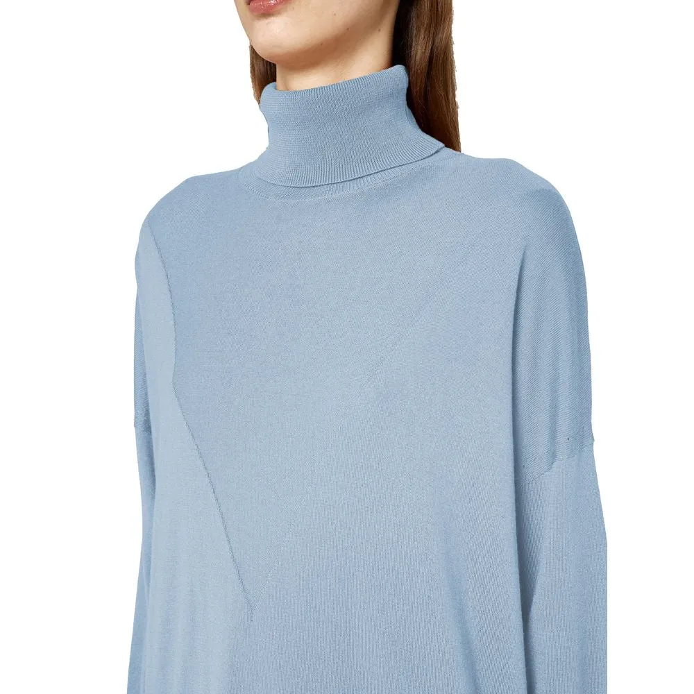 Alpha Studio Light Blue Silk Women Sweater sold by Siebentaschen product image thumbnail 3