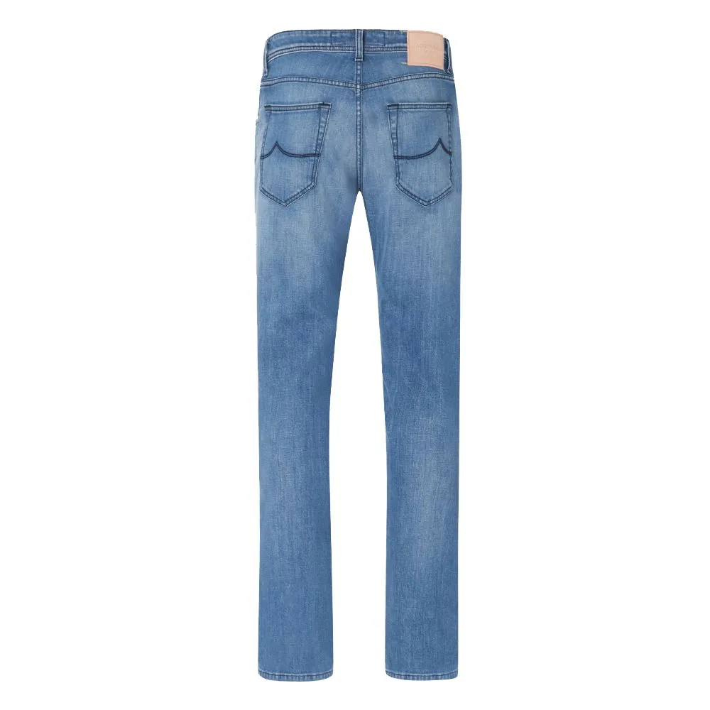 Jacob Cohen Blue Cotton Men Jeans sold by Siebentaschen product image thumbnail 2