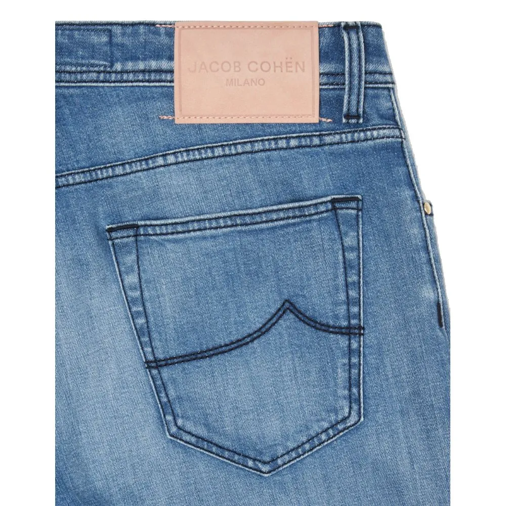 Jacob Cohen Blue Cotton Men Jeans sold by Siebentaschen product image thumbnail 3
