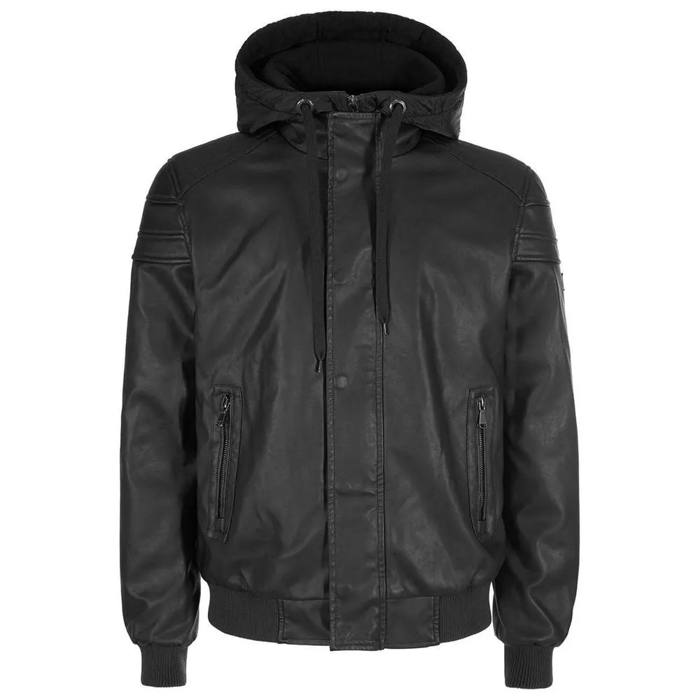 Yes Zee Black Polyethylene Men's Jacket sold by Siebentaschen