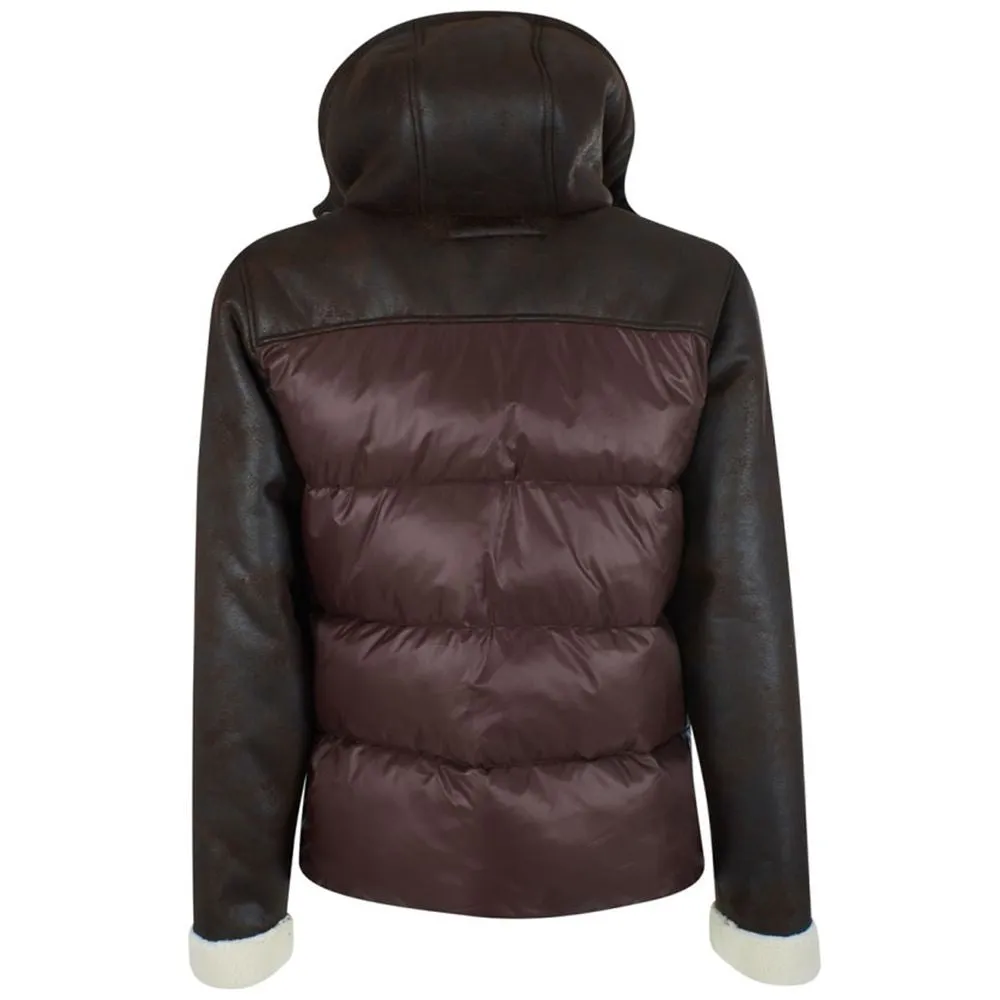 Yes Zee Brown Nylon Men's Quilted Jacket sold by Siebentaschen product image thumbnail 2