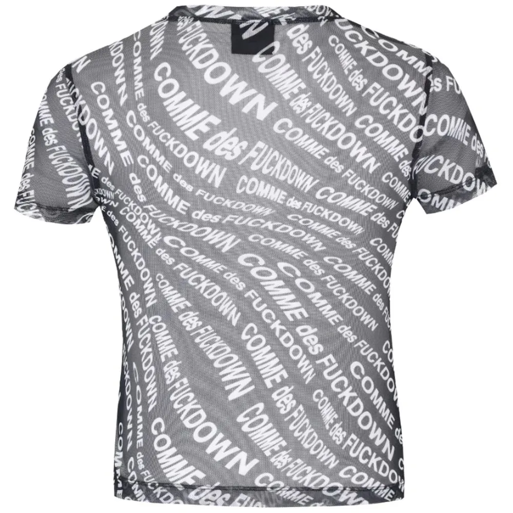 Comme Des Fuckdown Black Polyester Women T-Shirt sold by Siebentaschen product image thumbnail 2