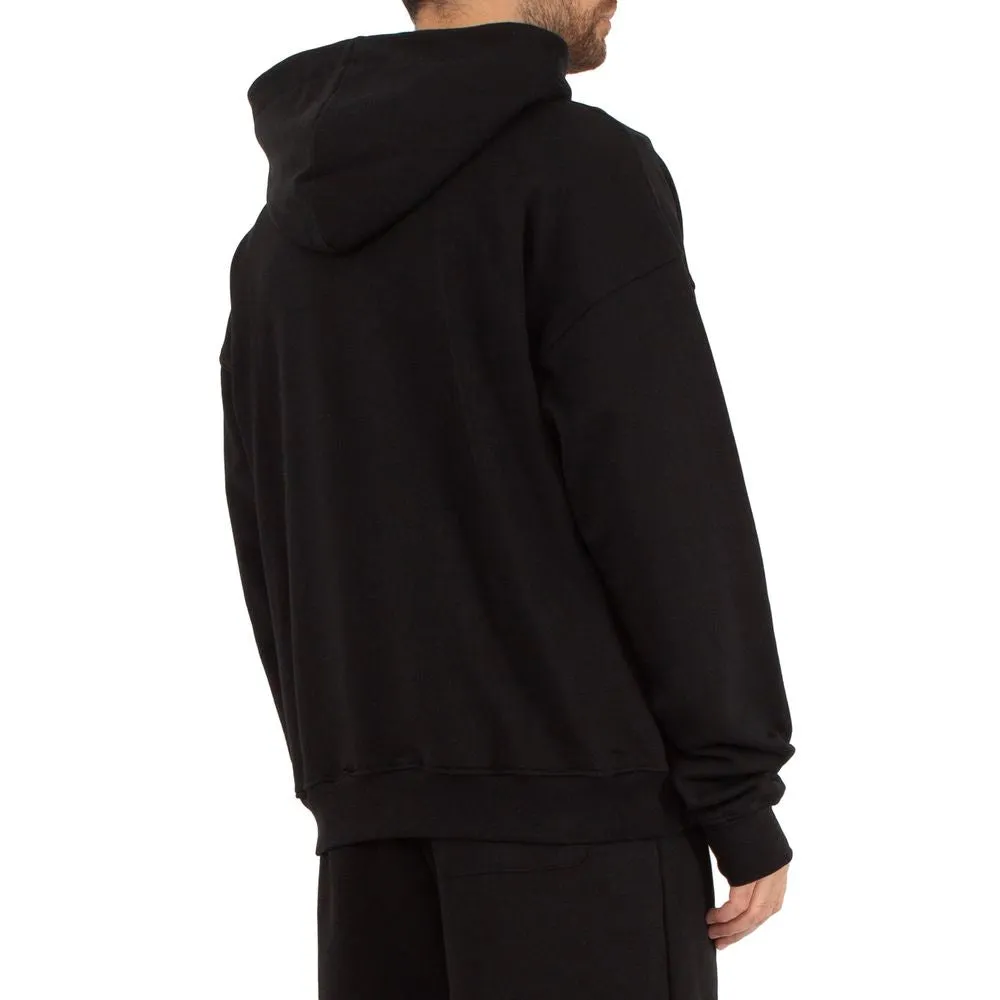 Comme Des Fuckdown Black Cotton Men's Hooded Sweatshirt sold by Siebentaschen product image thumbnail 2