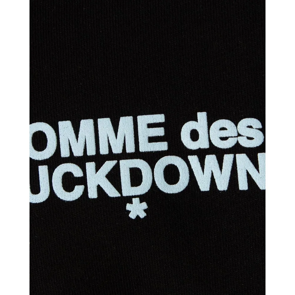 Comme Des Fuckdown Black Cotton Men's Hooded Sweatshirt sold by Siebentaschen product image thumbnail 4