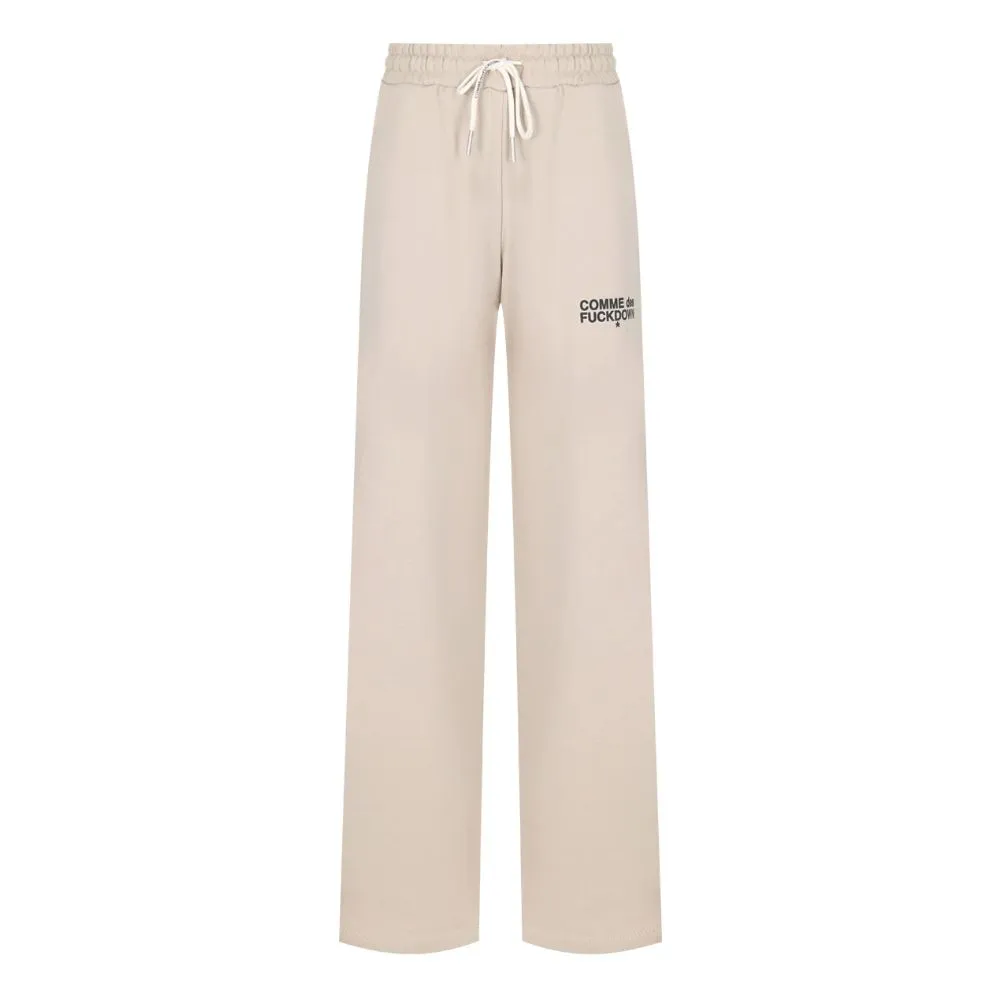 Comme Des Fuckdown Beige Cotton Women Palazzo Pants sold by Siebentaschen