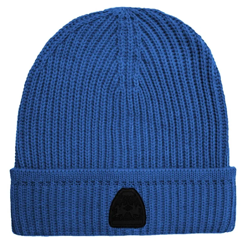 La Martina Blue Acrylic Men Beanie sold by Siebentaschen