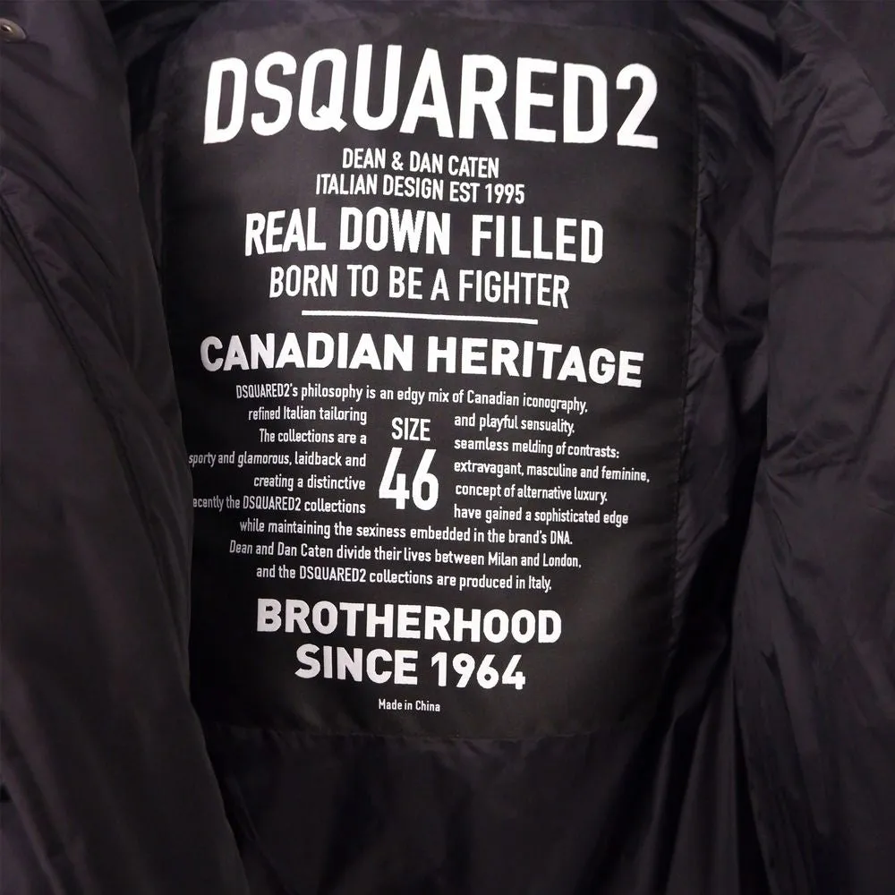 Dsquared² Black Nylon Men Down Jacket sold by Siebentaschen product image thumbnail 5