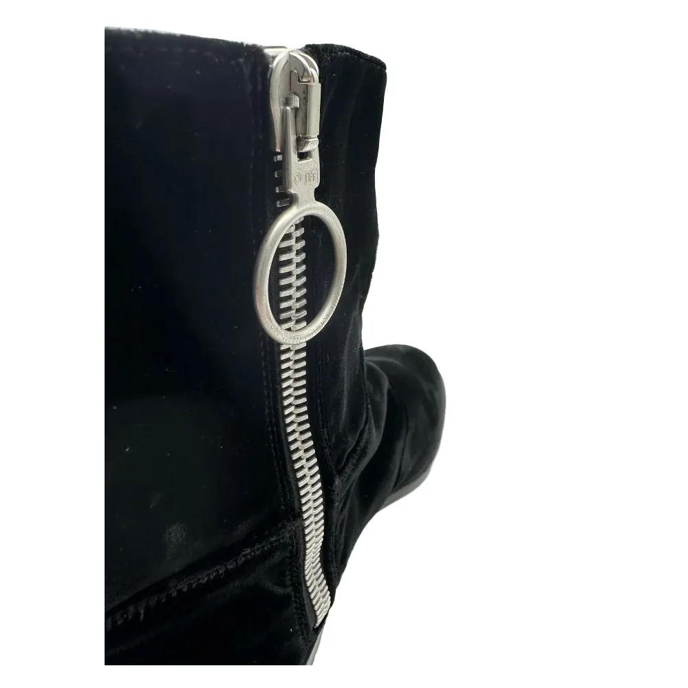 Off-White Black Calfskin Women Ankle Boot sold by Siebentaschen product image thumbnail 3