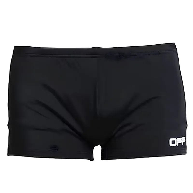 Off-White Black Nylon Men's Swim Trunk sold by Siebentaschen