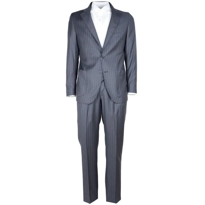 Made in Italy Gray Wool Men's Suit sold by Siebentaschen