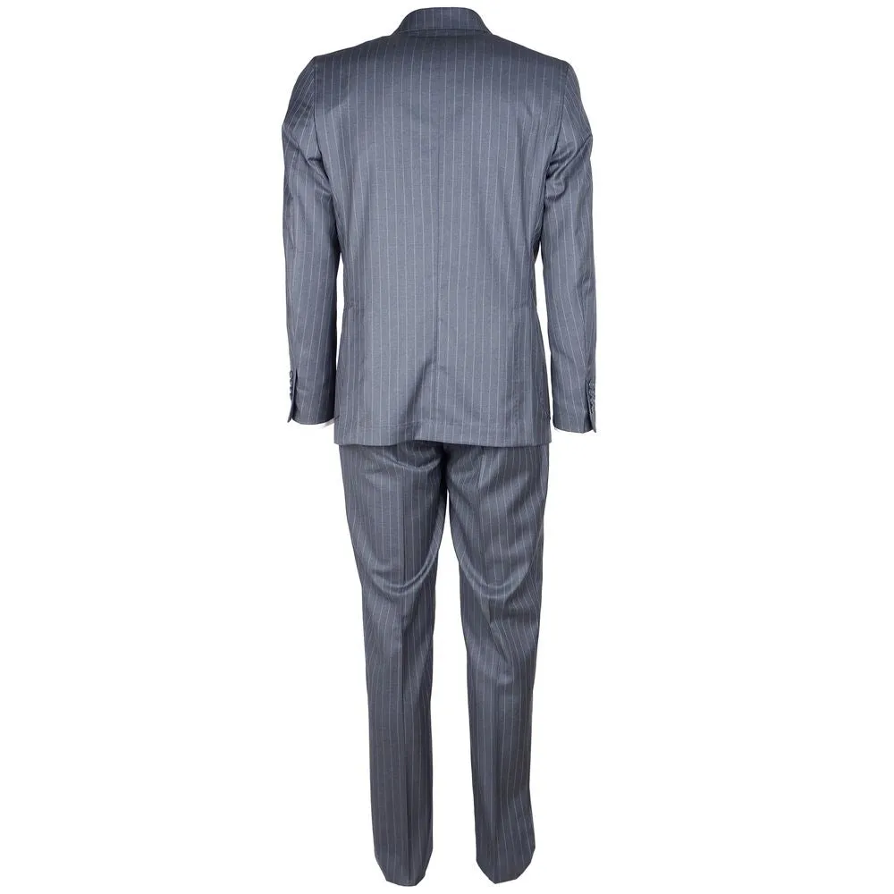 Made in Italy Gray Wool Men's Suit sold by Siebentaschen product image thumbnail 2