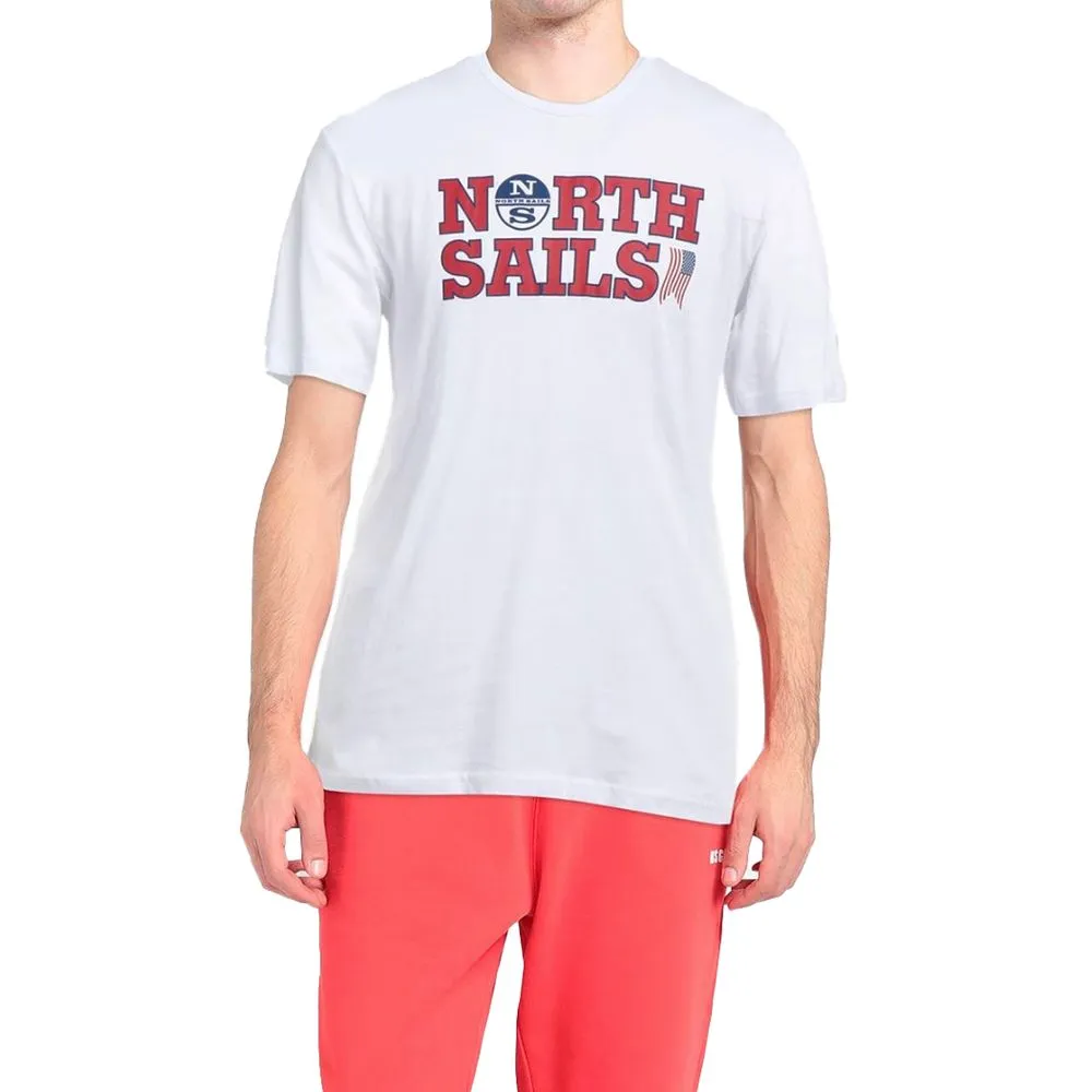 North Sails Elegant White Cotton Logo Tee sold by Siebentaschen product image thumbnail 3