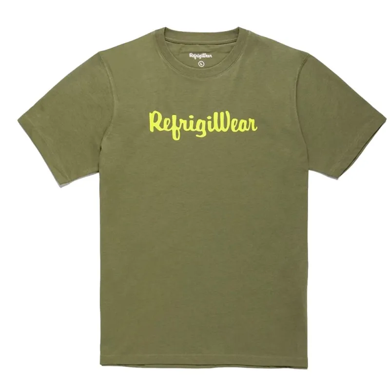 Refrigiwear Army Cotton Tee with Contrast Logo sold by Siebentaschen