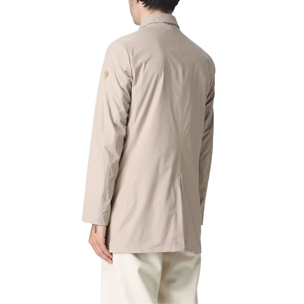 People Of Shibuya Beige Recycled Polyester Men Trench Coat sold by Siebentaschen product image thumbnail 2