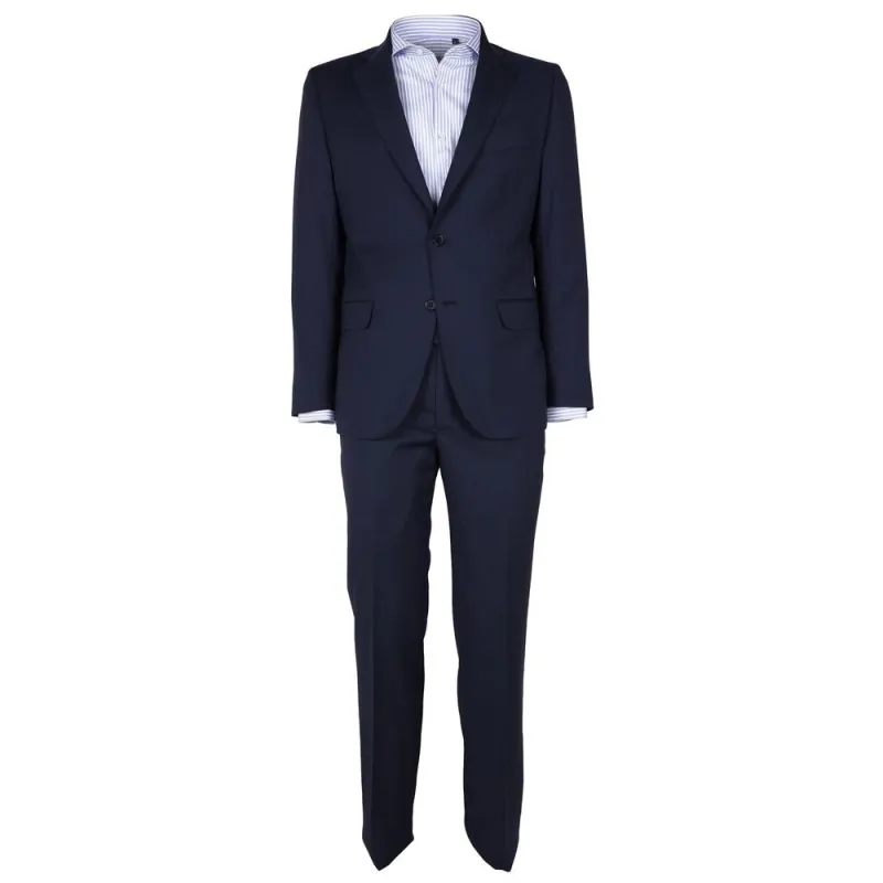 Made in Italy Blue Wool Men's Suit sold by Siebentaschen
