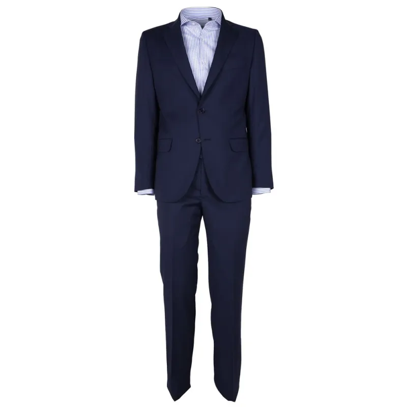 Made in Italy Blue Wool Men Suit sold by Siebentaschen