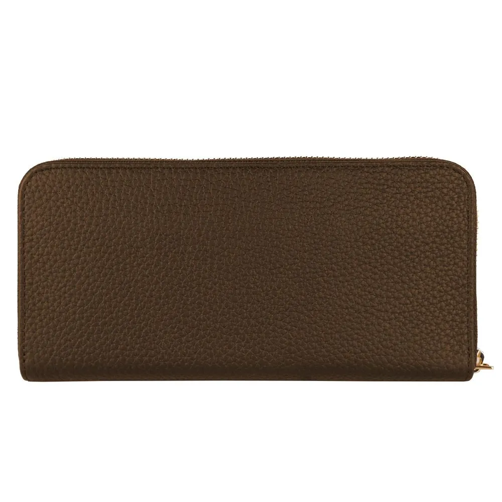 Baldinini Trend Exquisite Leather Zip Wallet in Brown sold by Siebentaschen product image thumbnail 2