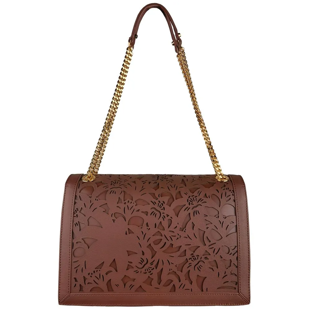 Baldinini Trend Brown Calfskin Women Crossbody Bag sold by Siebentaschen product image thumbnail 2