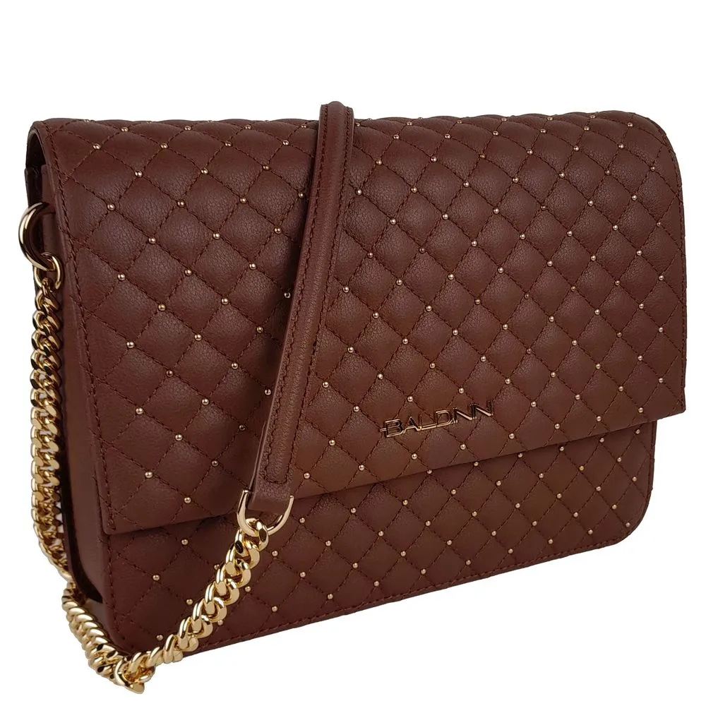 Baldinini Trend Brown Calfskin Women Crossbody Bag sold by Siebentaschen product image thumbnail 3