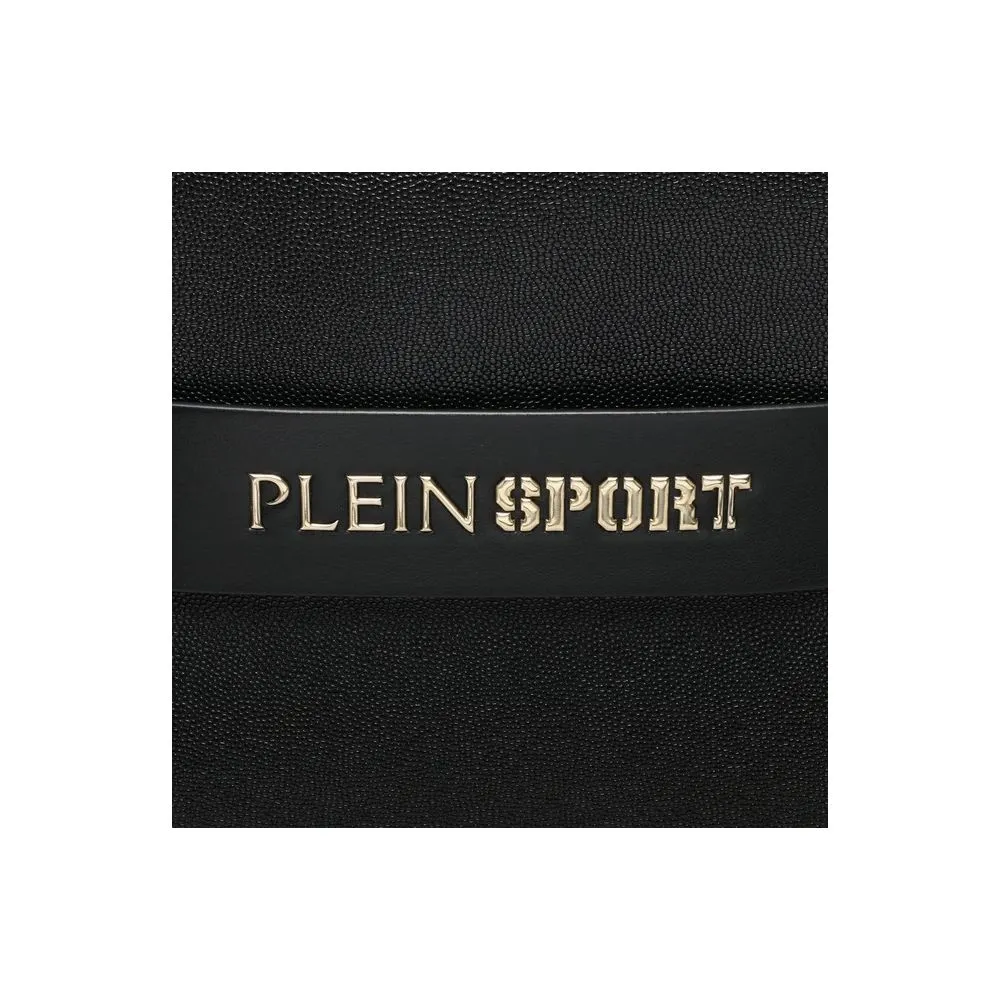 Plein Sport Chic Ebony Tote with Silver Logo Accent sold by Siebentaschen product image thumbnail 2