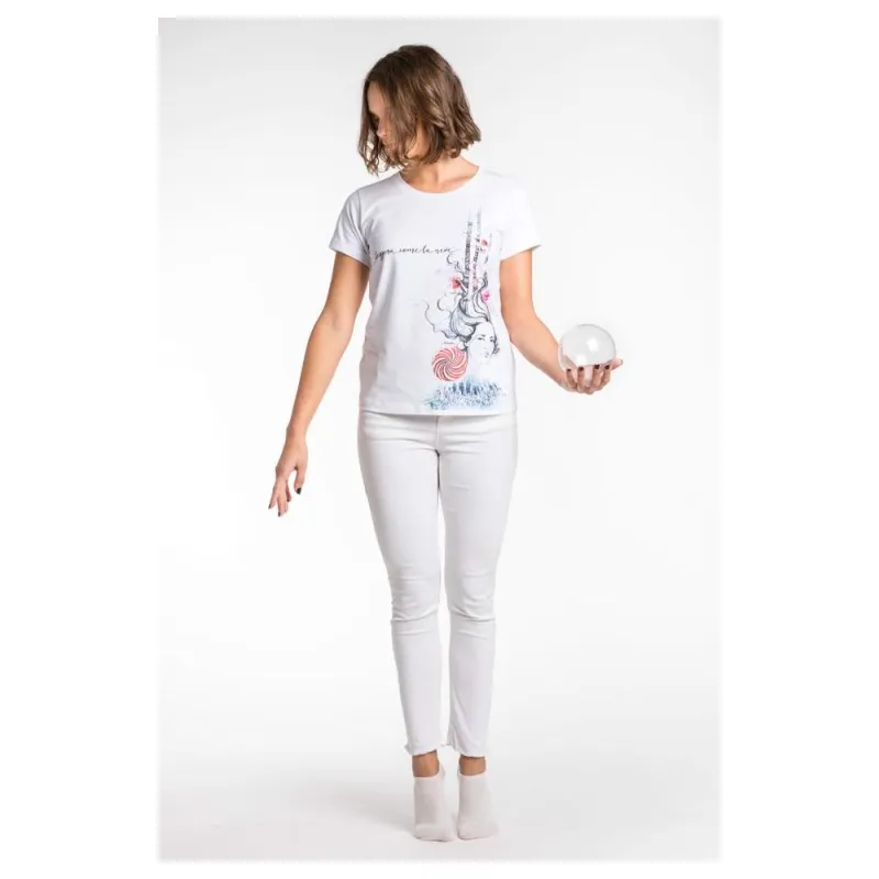 A.Tratti White Viscose Women Top sold by Siebentaschen