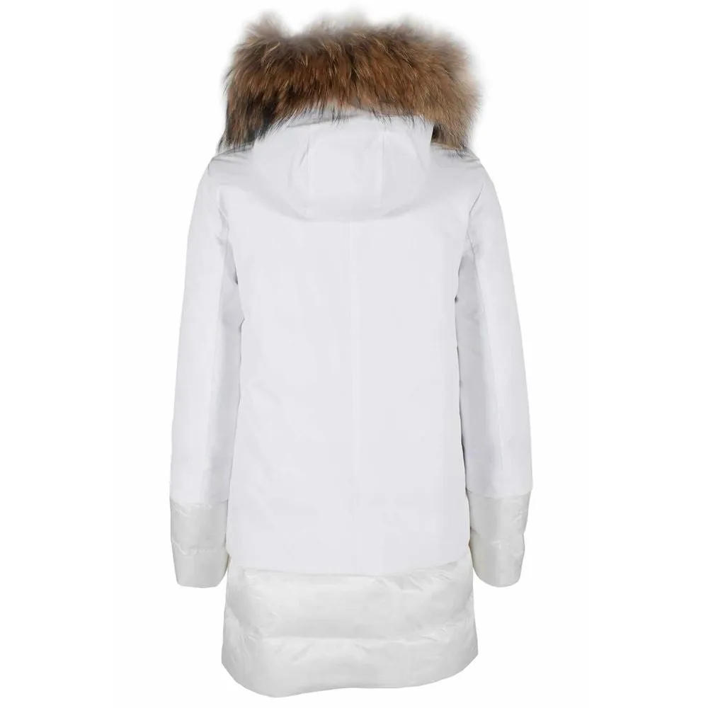 Yes Zee Chic Quilted Nylon Down Jacket with Fur Hood sold by Siebentaschen product image thumbnail 2