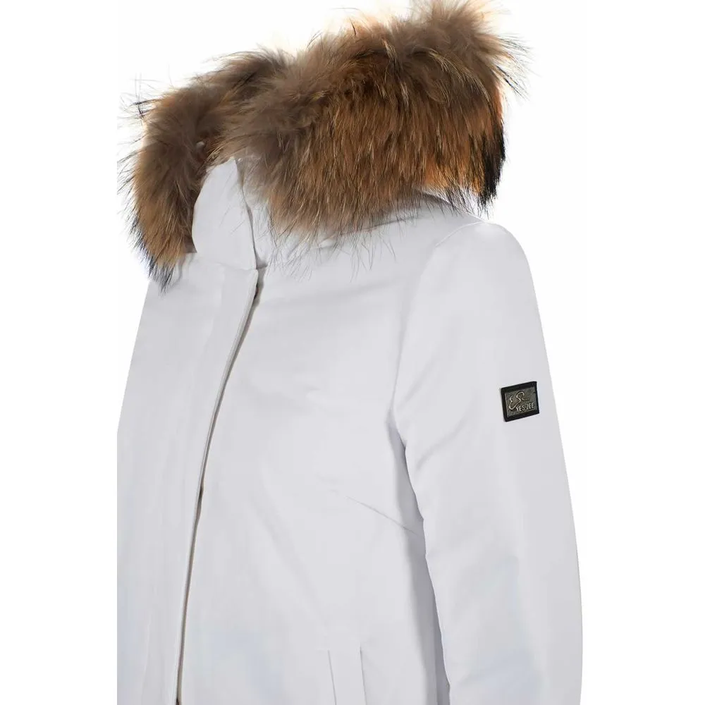 Yes Zee Chic Quilted Nylon Down Jacket with Fur Hood sold by Siebentaschen product image thumbnail 3