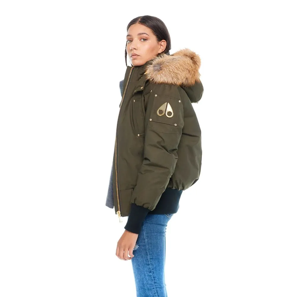 Moose Knuckles Army Nylon Women Bomber Jacket sold by Siebentaschen product image thumbnail 2