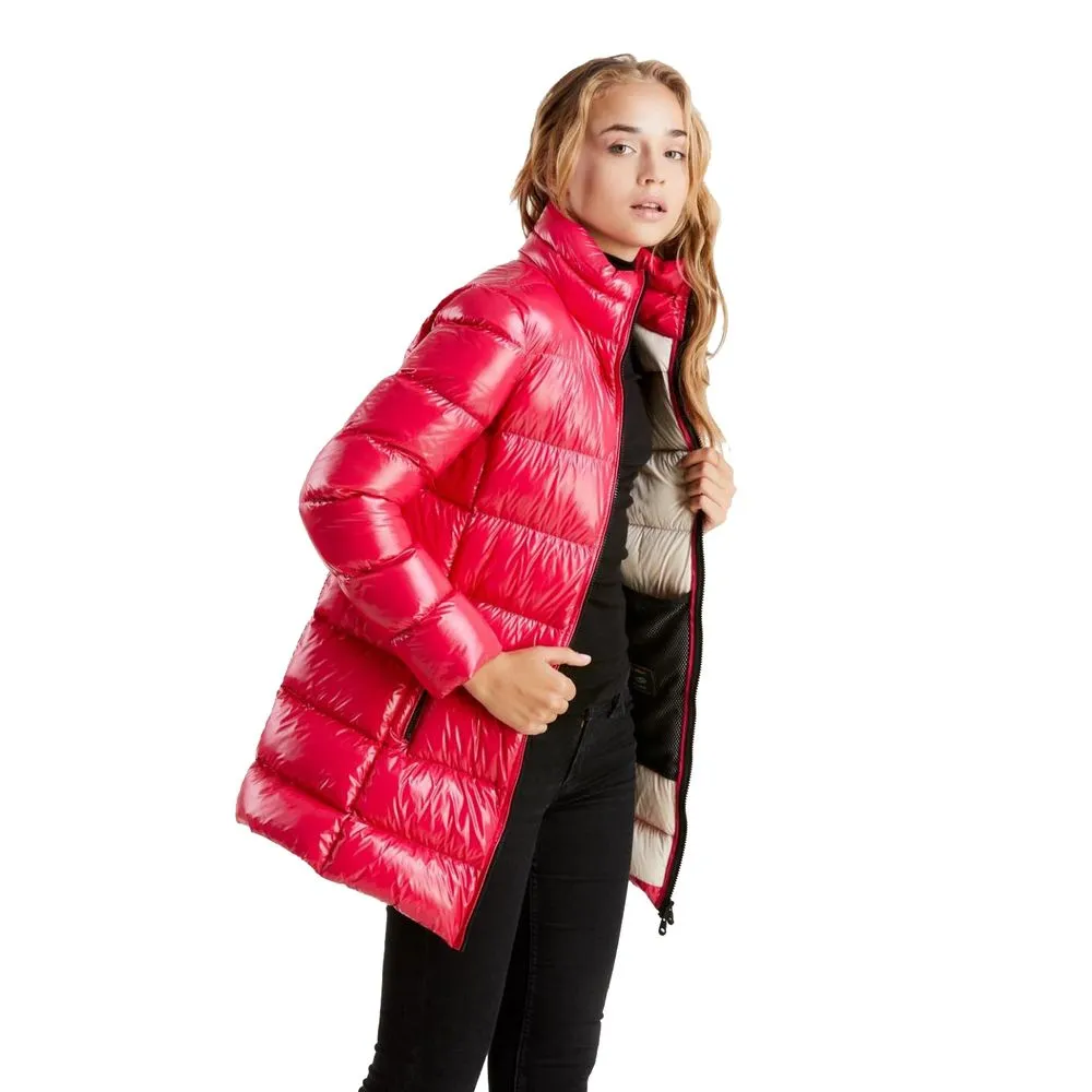 Refrigiwear Fuchsia Shimmer Long Down Jacket sold by Siebentaschen product image thumbnail 4