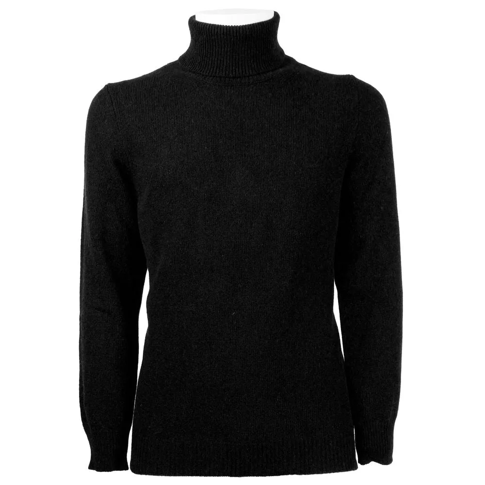 Emilio Romanelli Black Cashmere Men Sweater sold by Siebentaschen