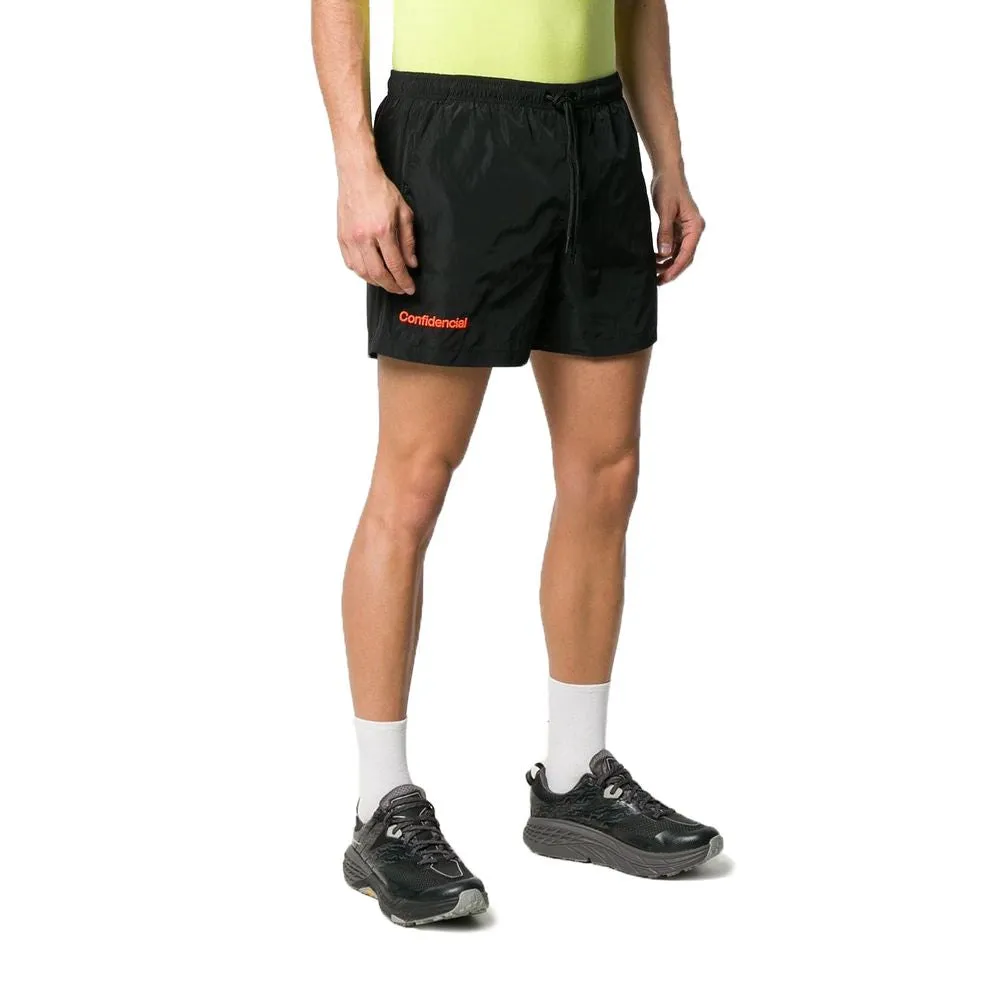 Marcelo Burlon Black Polyamide Men Swimwear sold by Siebentaschen