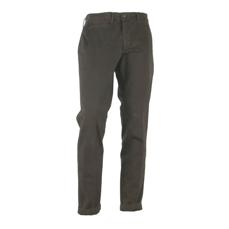 Made in Italy Brown Cotton Men's Pant sold by Siebentaschen