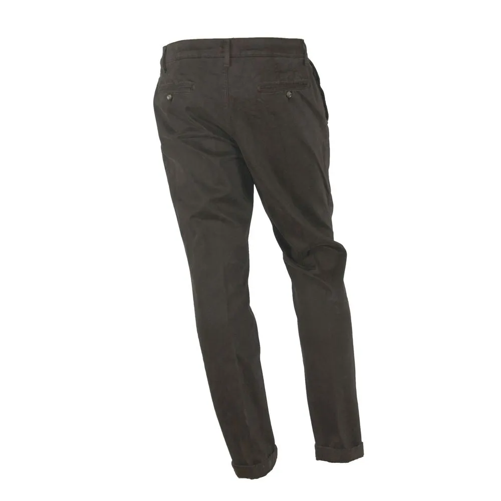 Made in Italy Brown Cotton Men's Pant sold by Siebentaschen product image thumbnail 2