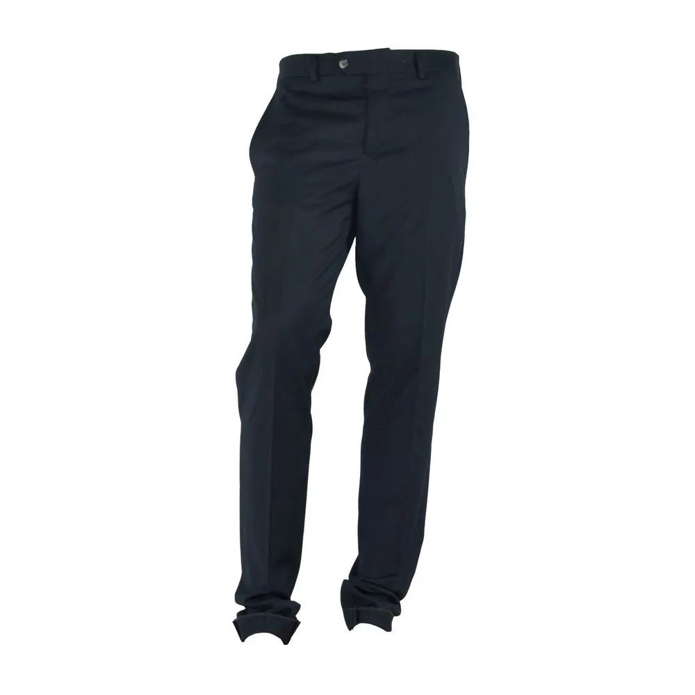 Made in Italy Black Polyester Men's Trouser sold by Siebentaschen