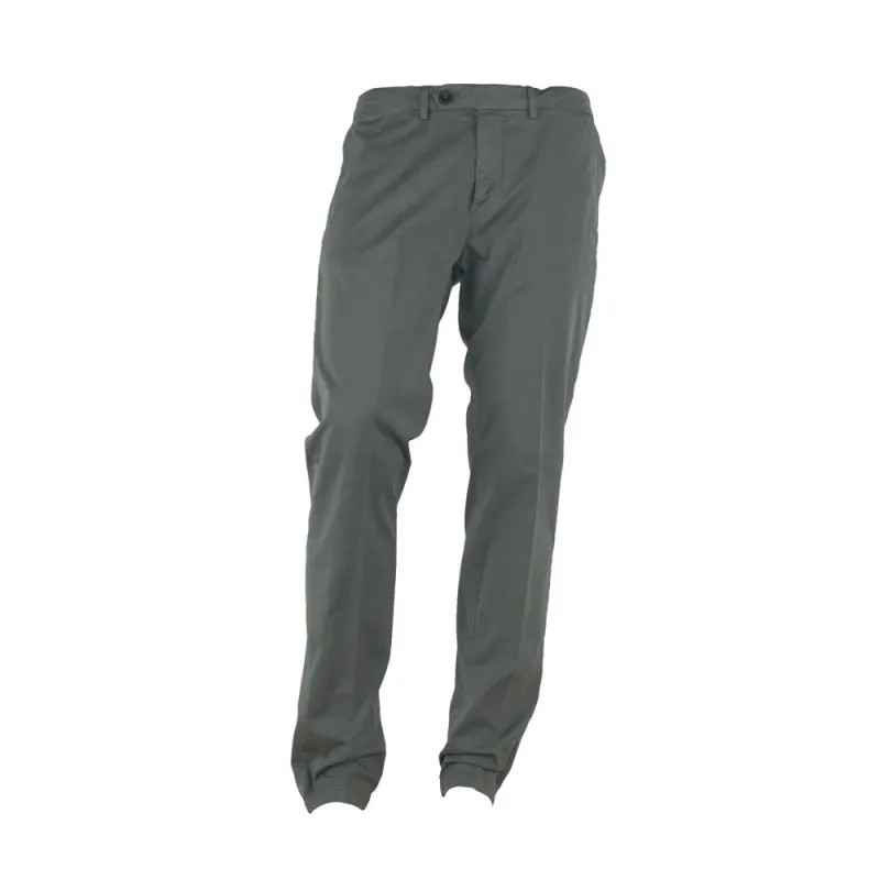 Made in Italy "Gray Cotton Men Trouser with Italian Craftsmanship" sold by Siebentaschen