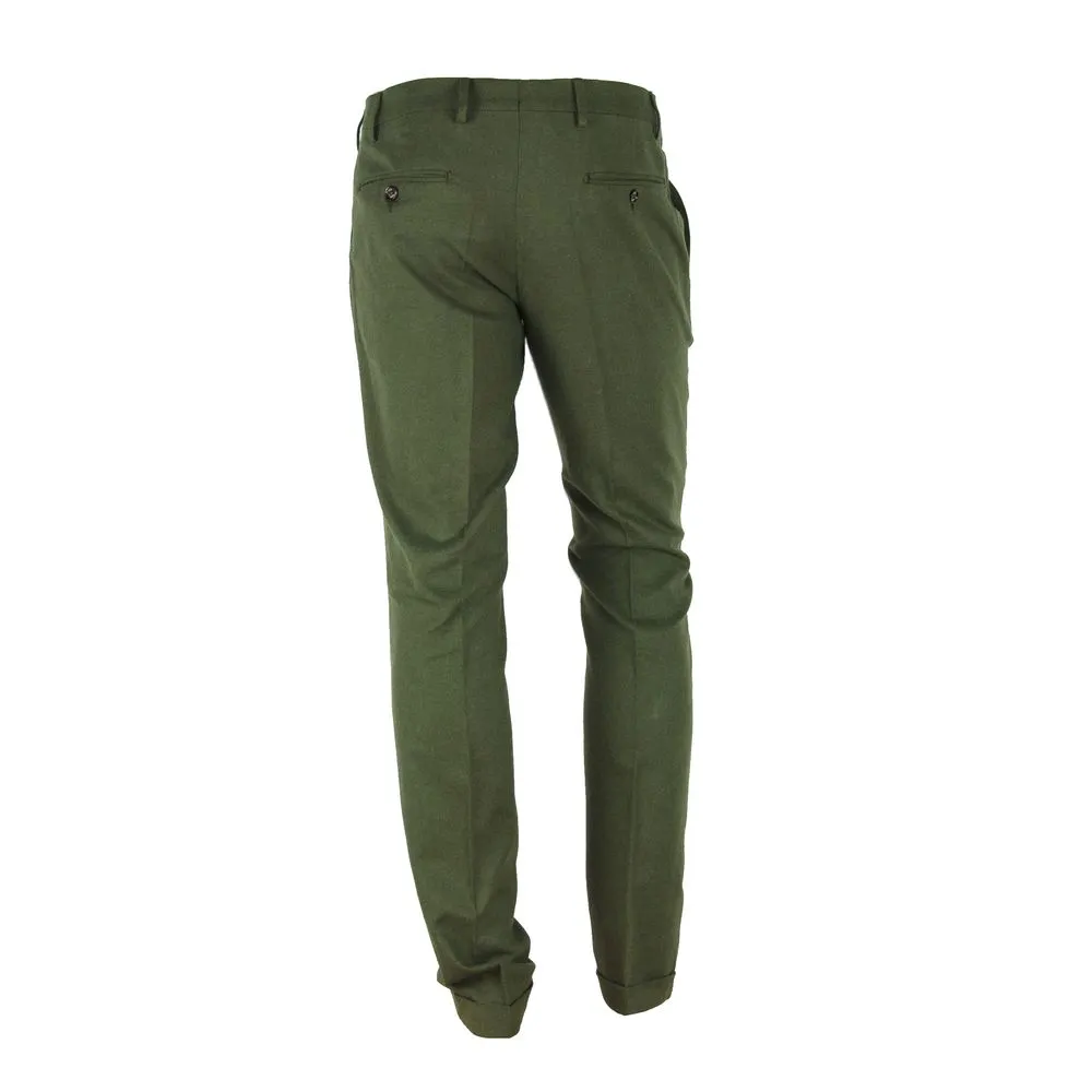 Made in Italy Green Cotton Men Pant sold by Siebentaschen product image thumbnail 2