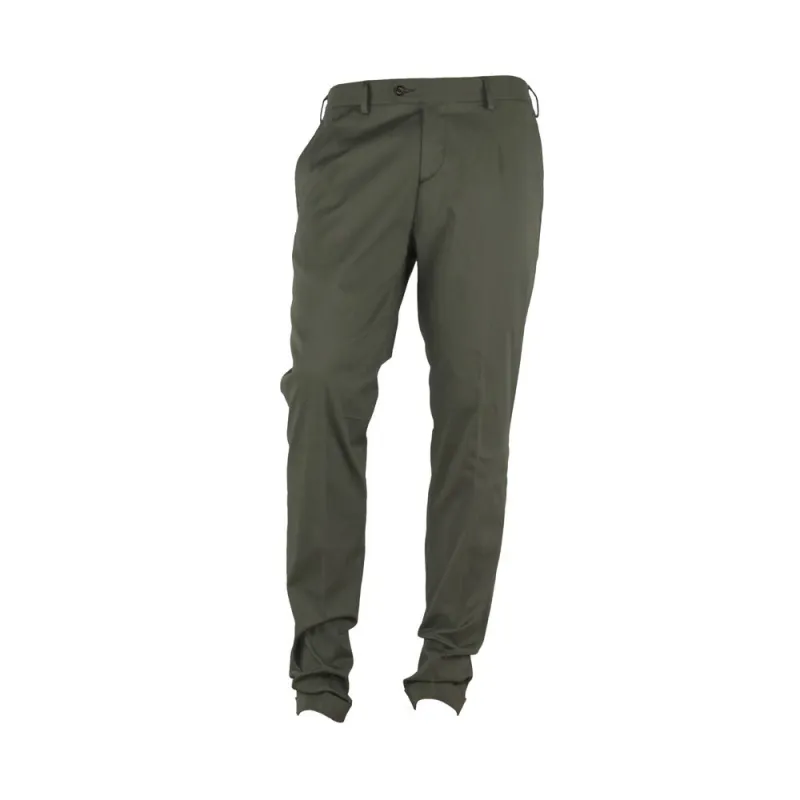 Made in Italy Green Cotton Men's Trouser sold by Siebentaschen