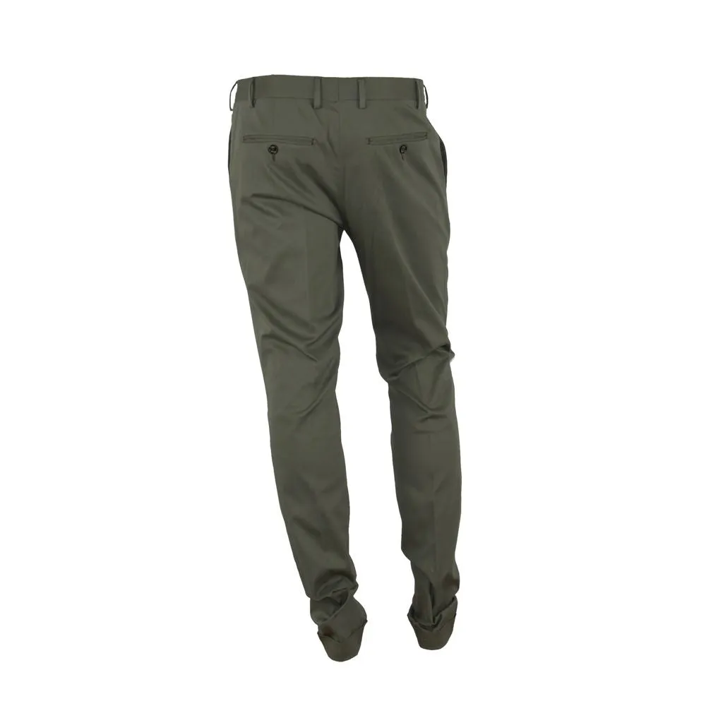 Made in Italy Green Cotton Men's Trouser sold by Siebentaschen product image thumbnail 2