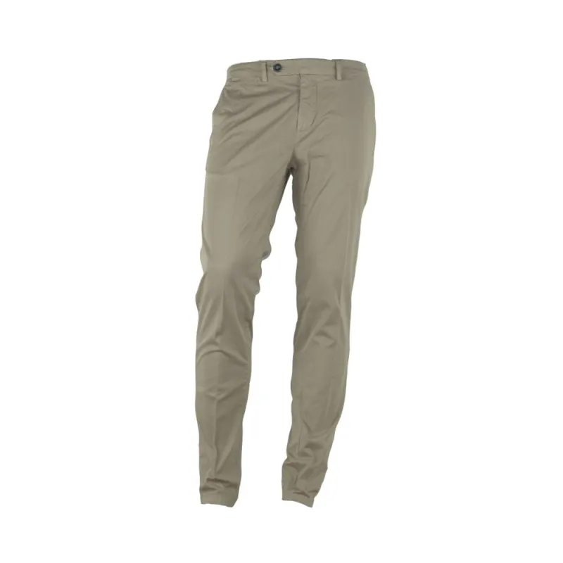 Made in Italy Beige Cotton Men's Trouser sold by Siebentaschen