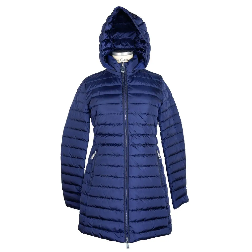Add Elegant Blue Down Puffer Jacket with Hood sold by Siebentaschen