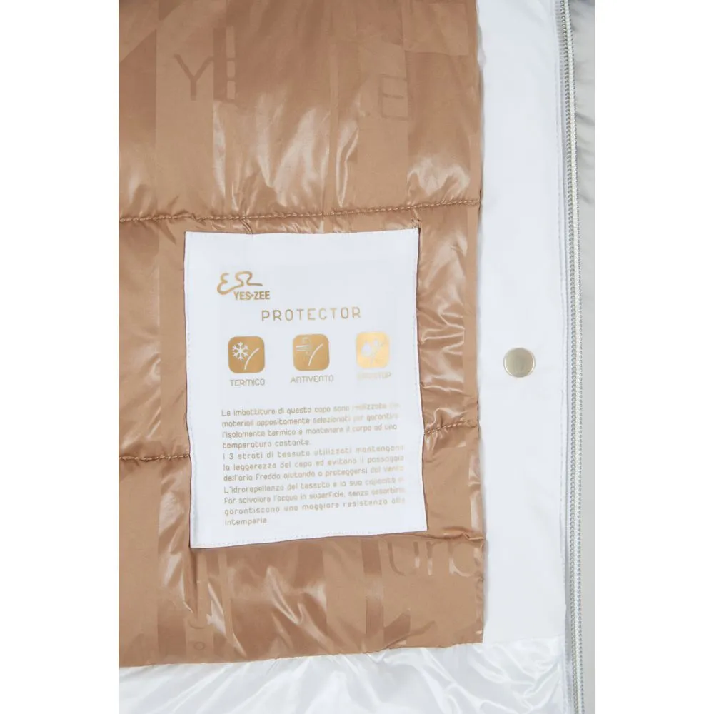 Yes Zee White Nylon Women Jacket sold by Siebentaschen product image thumbnail 3