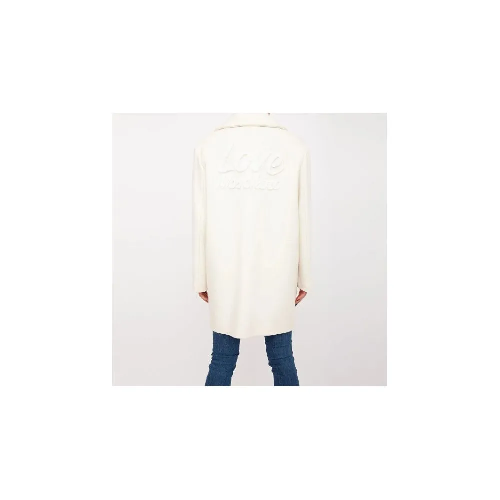 Love Moschino White Wool Women Coat sold by Siebentaschen product image thumbnail 2