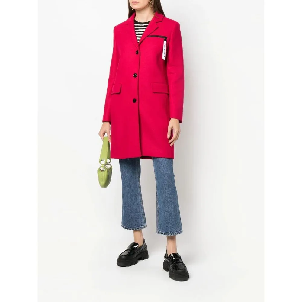 Love Moschino Red Wool Women Coat sold by Siebentaschen product image thumbnail 3