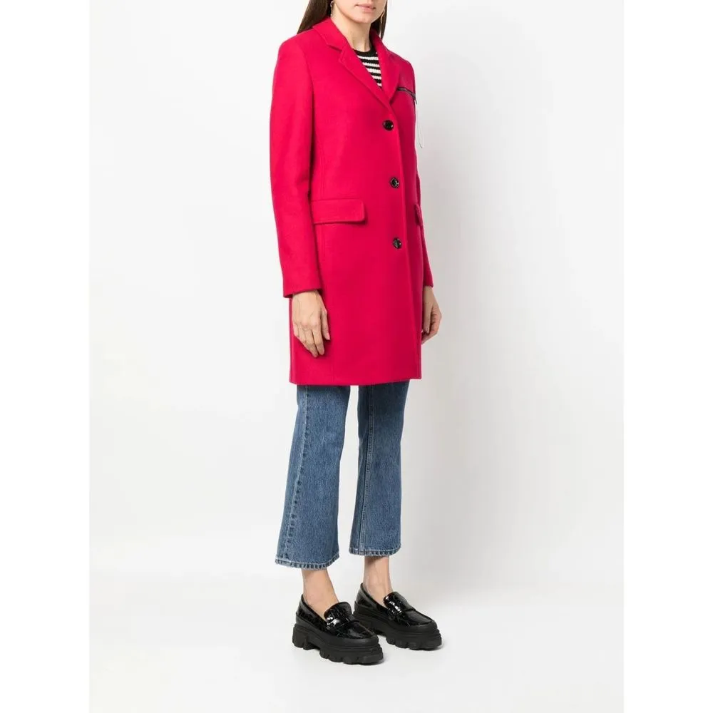 Love Moschino Red Wool Women Coat sold by Siebentaschen product image thumbnail 2