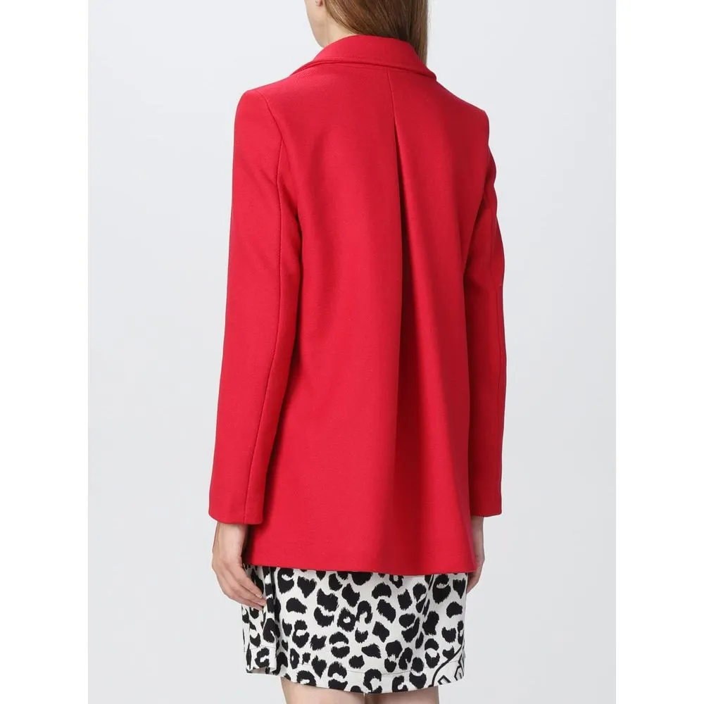 Love Moschino Red Wool Women's Coat sold by Siebentaschen product image thumbnail 2